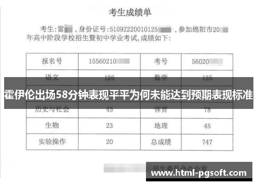 霍伊伦出场58分钟表现平平为何未能达到预期表现标准